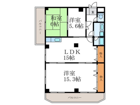 ルシェ－ル西院の物件間取画像